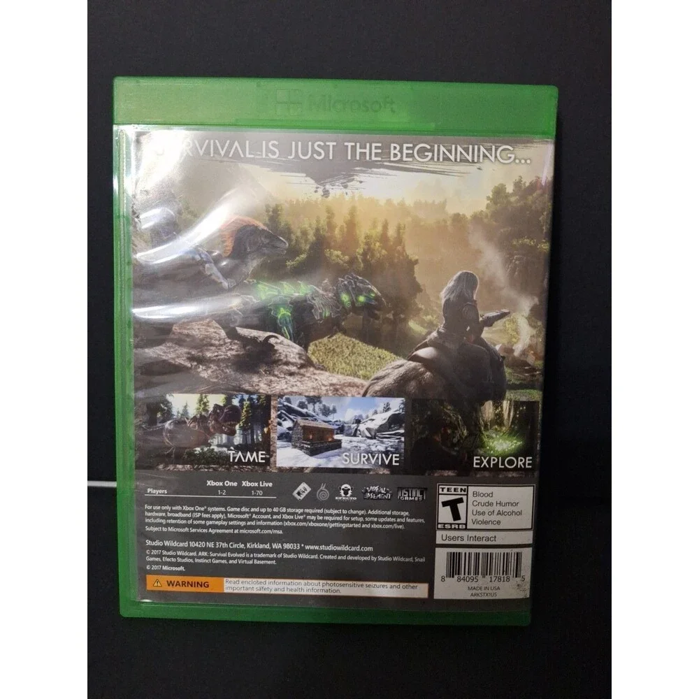 Ark Survival Evolved (XBOX ONE) XB1 Series X Video Game NO SCRATCHES!